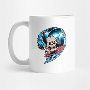 Skull Surfing Mug